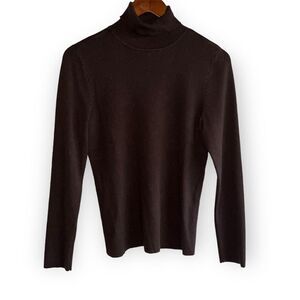 Women's Chico's Brown Turtle Neck Sweater